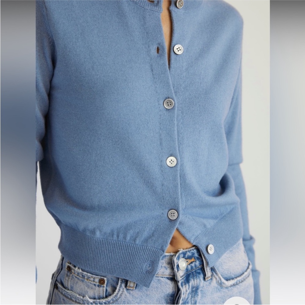 Almina Concept Classic Crew Wool Cardigan - Picture 4 of 10